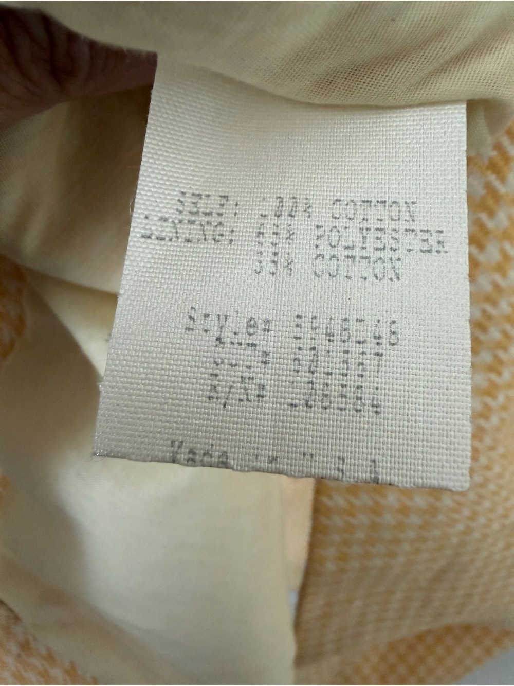 Women's Yellow Houndstooth Button-Front Coat - Picture 10 of 11
